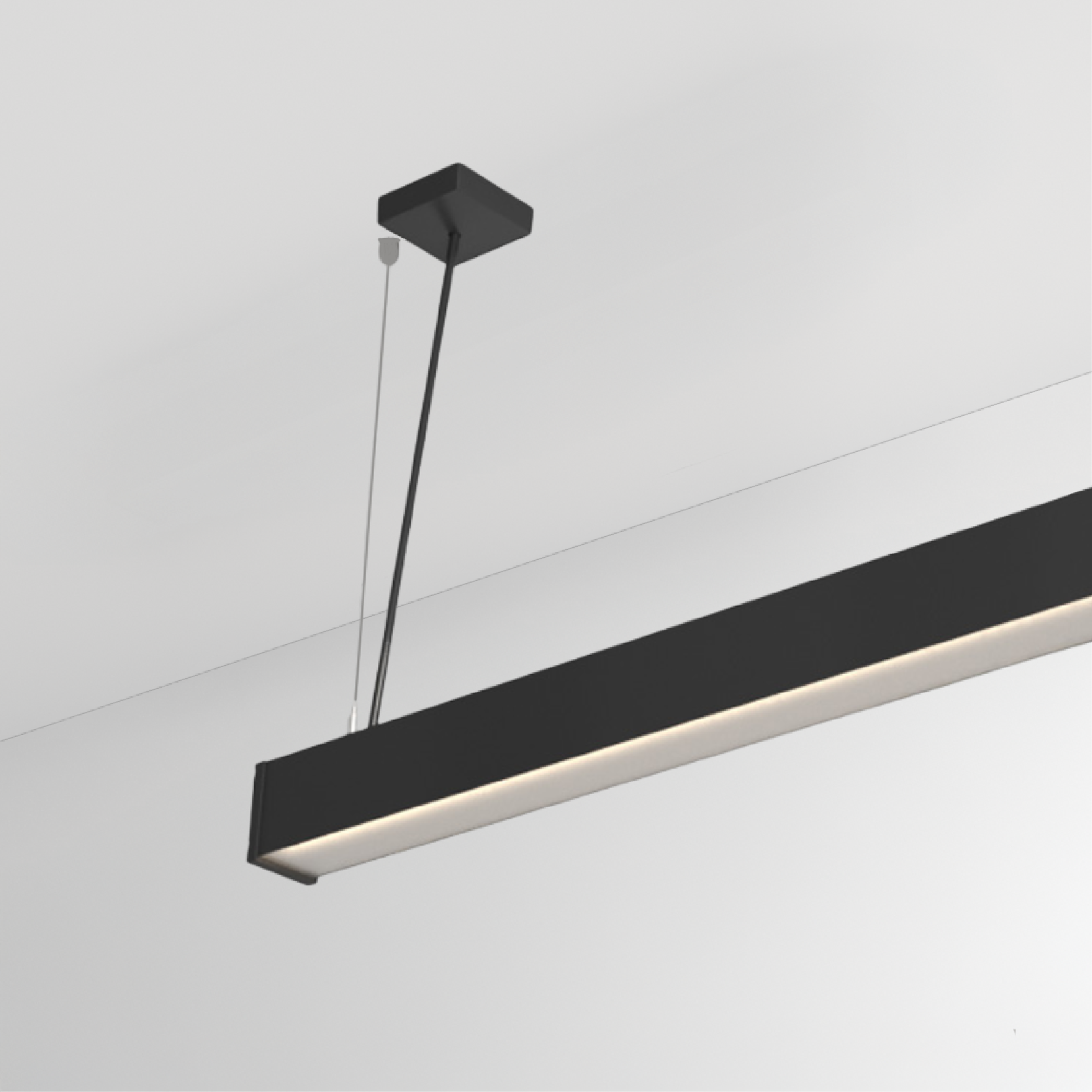 Slider Straight IP54 by Prolicht – 87″ x 3 1/8″ Suspension, Linear Profiles offers LED lighting solutions | Zaneen Architectural