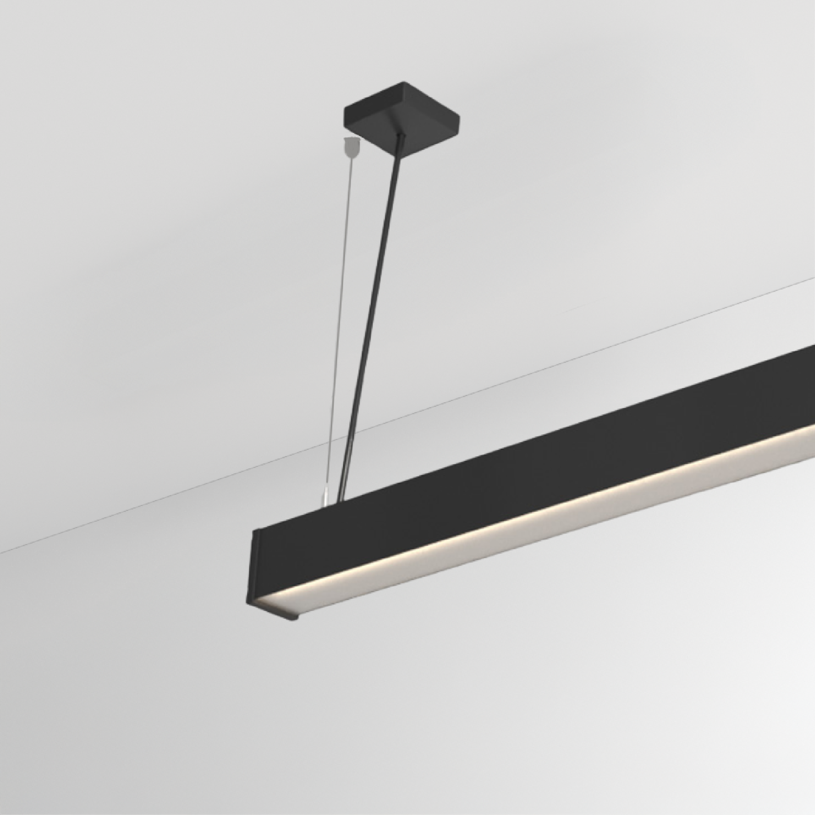 Slider Straight IP54 by Prolicht – 31 7/8″ x 3 1/8″ Suspension, Linear Profiles offers LED lighting solutions | Zaneen Architectural