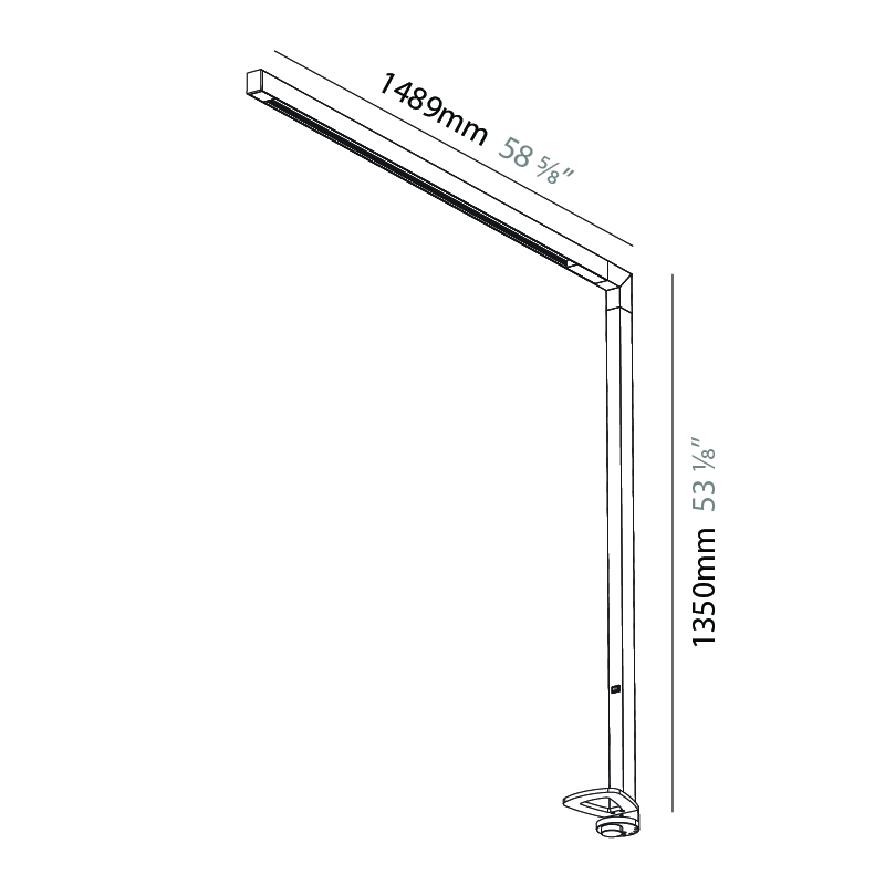 Slider-F by Prolicht – 58 5/8″ x 53 1/8″ Portable, Table offers LED lighting solutions | Zaneen Architectural / Line art
