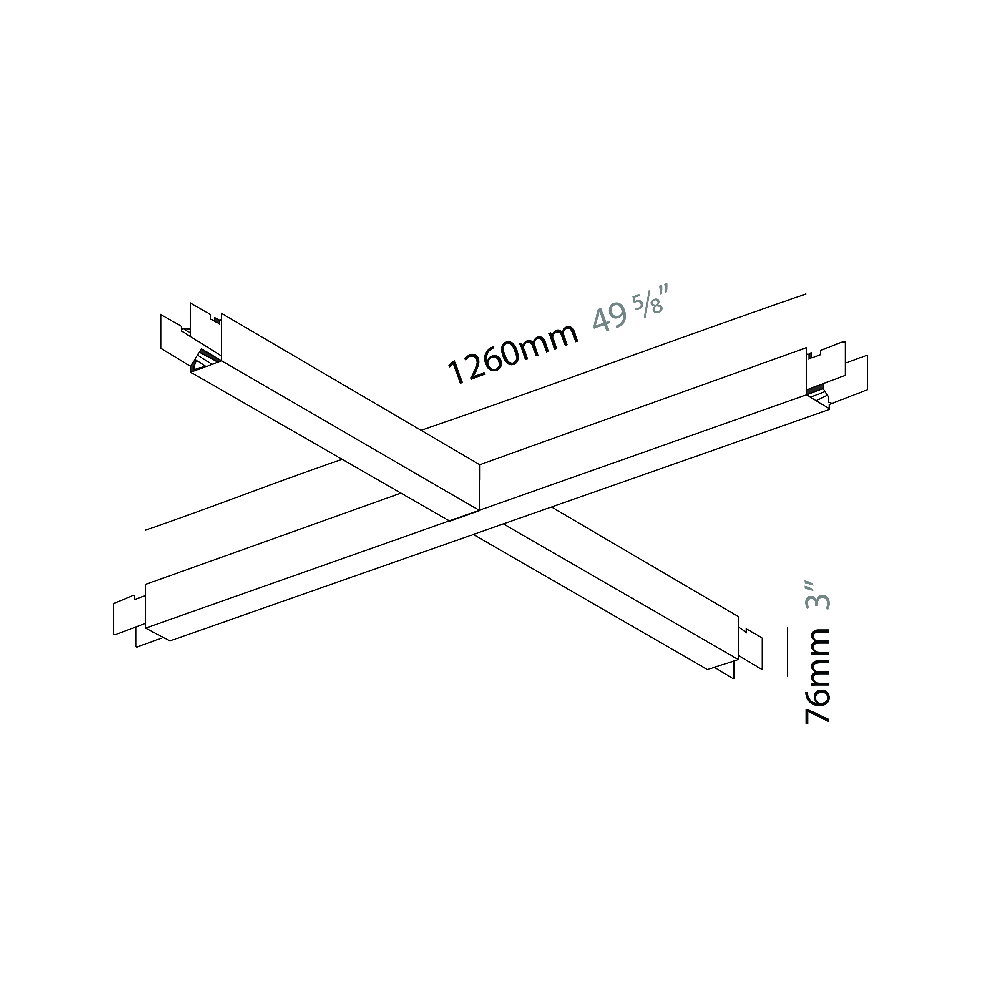 Slider by Prolicht – 49 5/8″ x 3″ Suspension, Profile offers LED lighting solutions | Zaneen Architectural