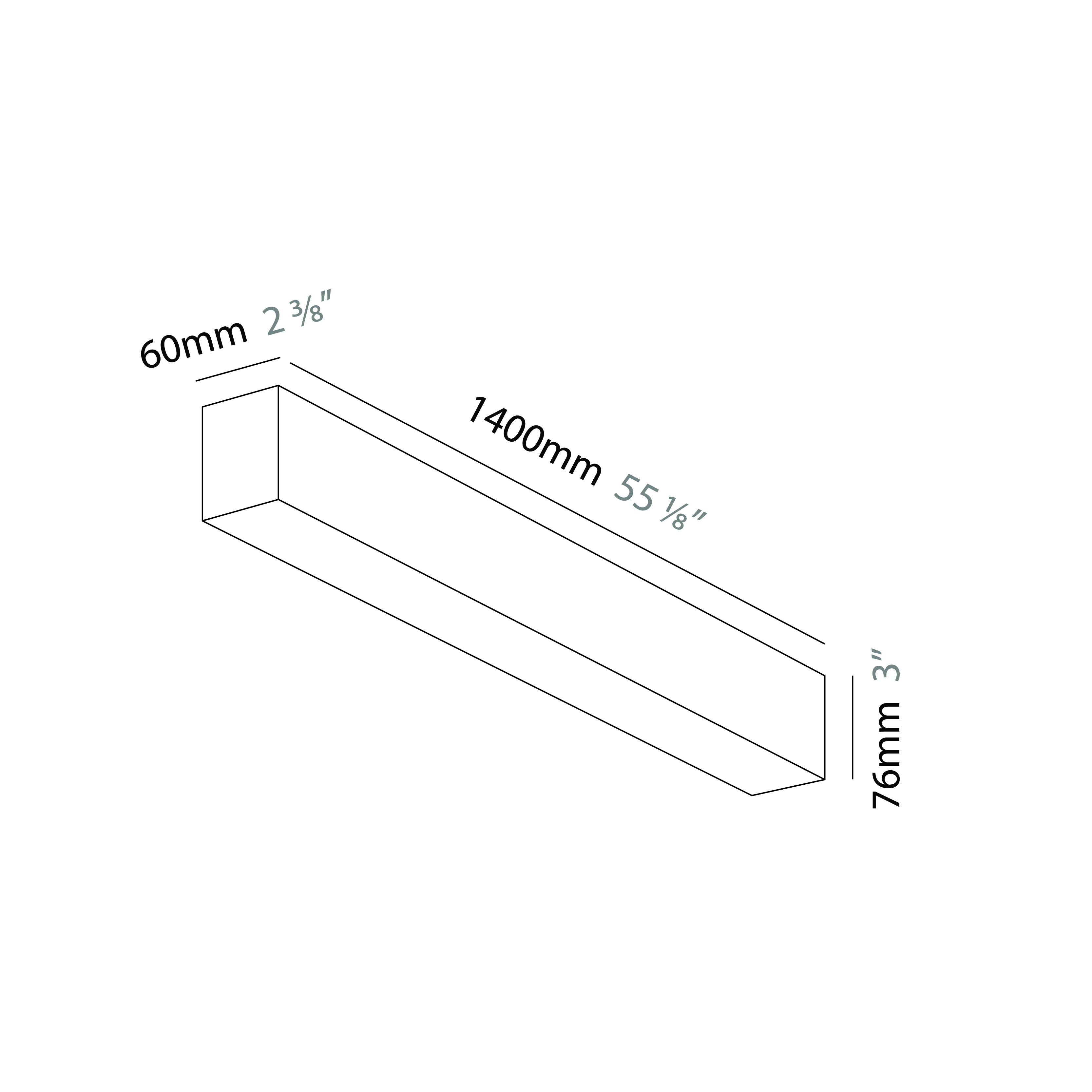 Slider by Prolicht – 55 1/8″ x 3″ Suspension, Profile offers LED lighting solutions | Zaneen Architectural