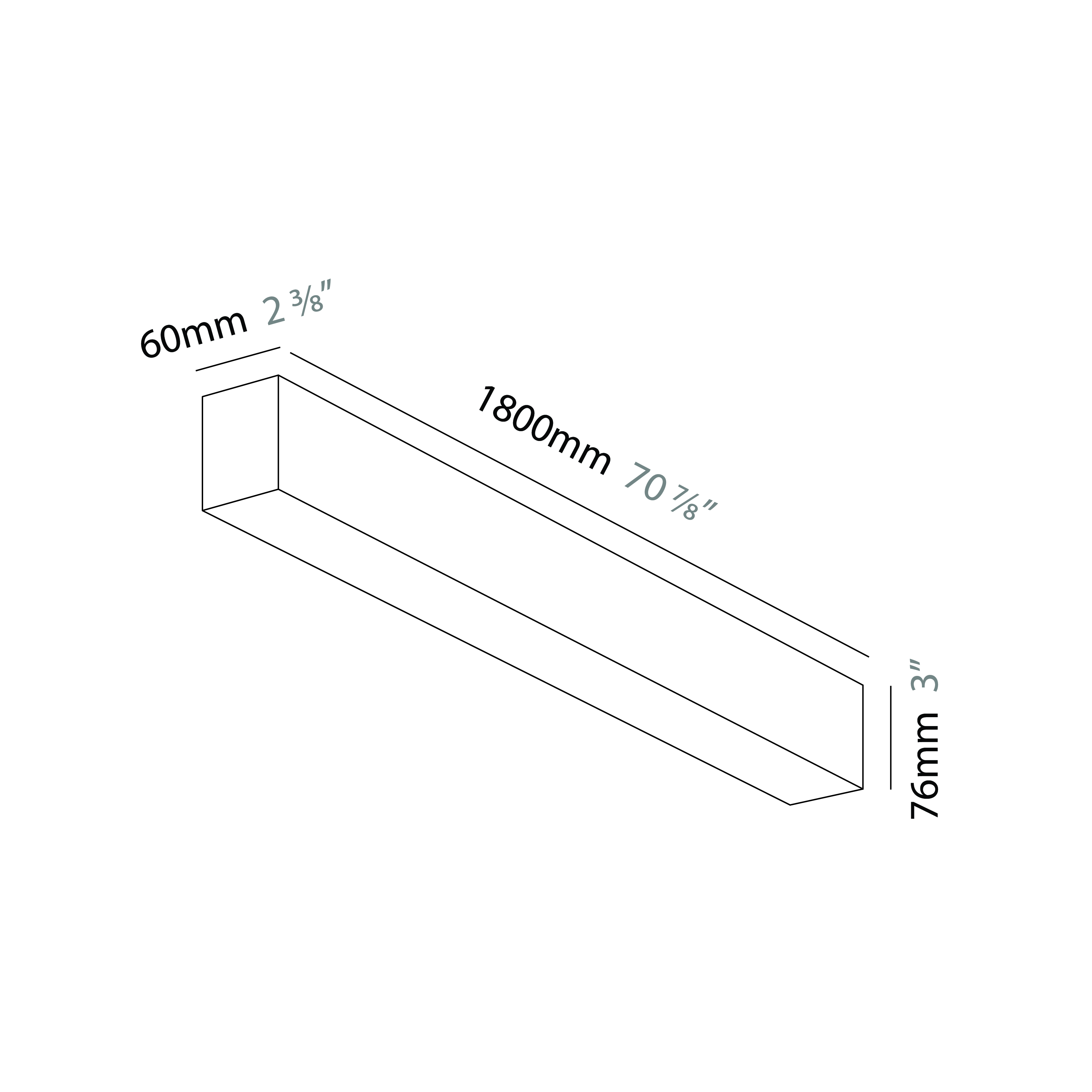 Slider by Prolicht – 70 7/8″ x 3″ Surface, Profile offers LED lighting solutions | Zaneen Architectural