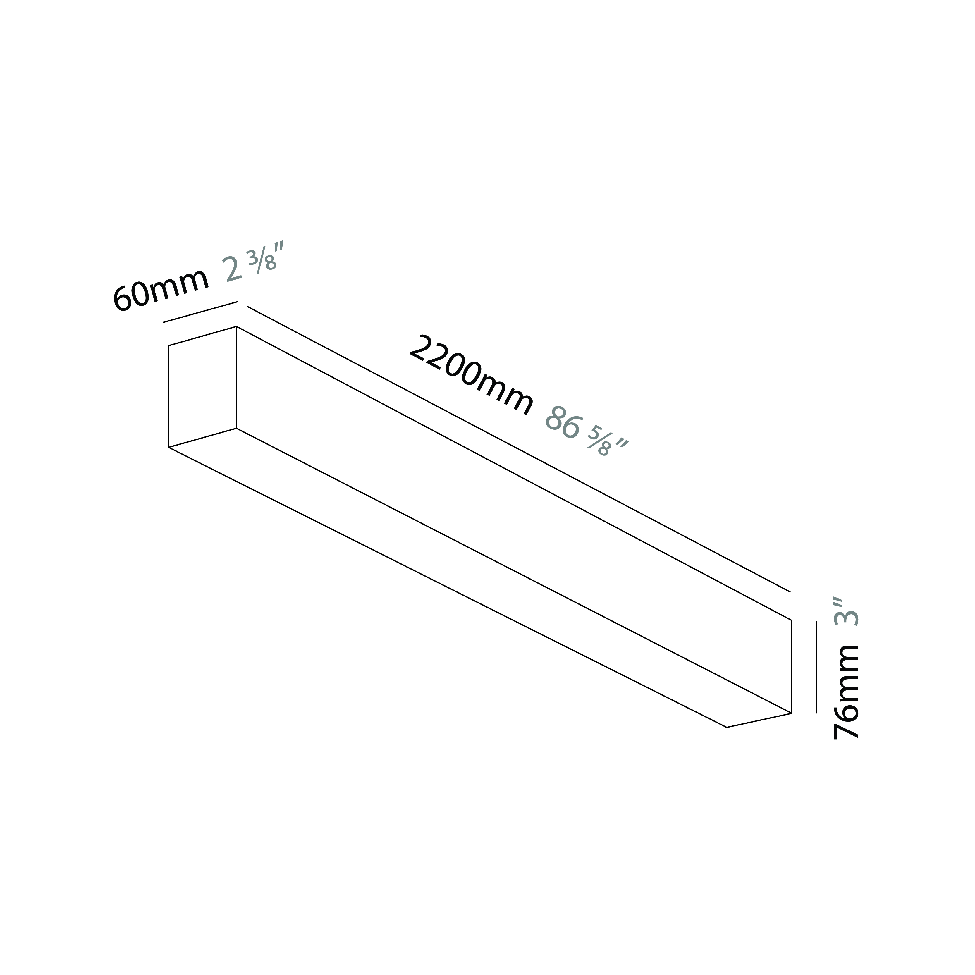 Slider by Prolicht – 86 5/8″ x 3″ Suspension, Profile offers LED lighting solutions | Zaneen Architectural