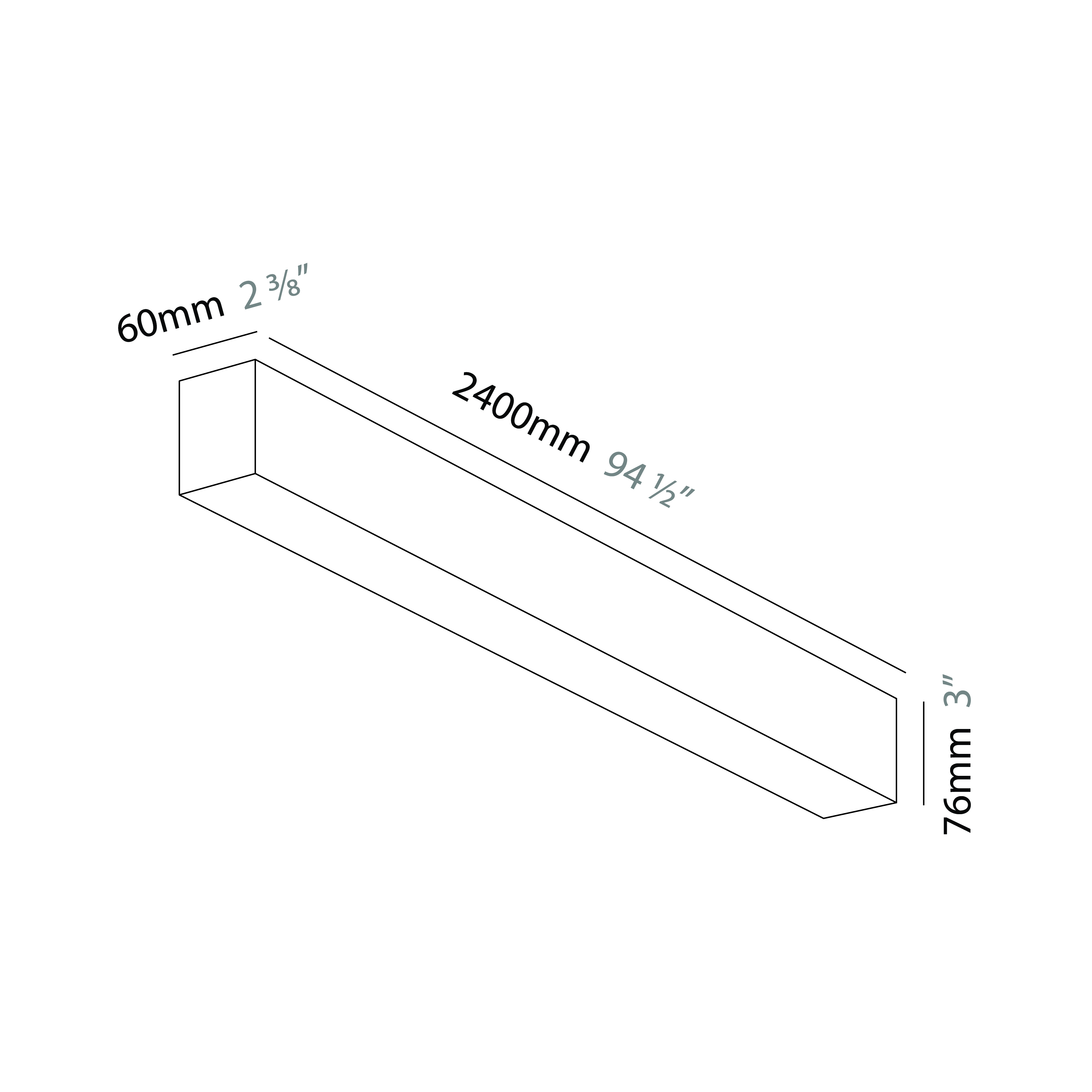 Slider by Prolicht – 94 1/2″ x 3″ Surface, Profile offers LED lighting solutions | Zaneen Architectural