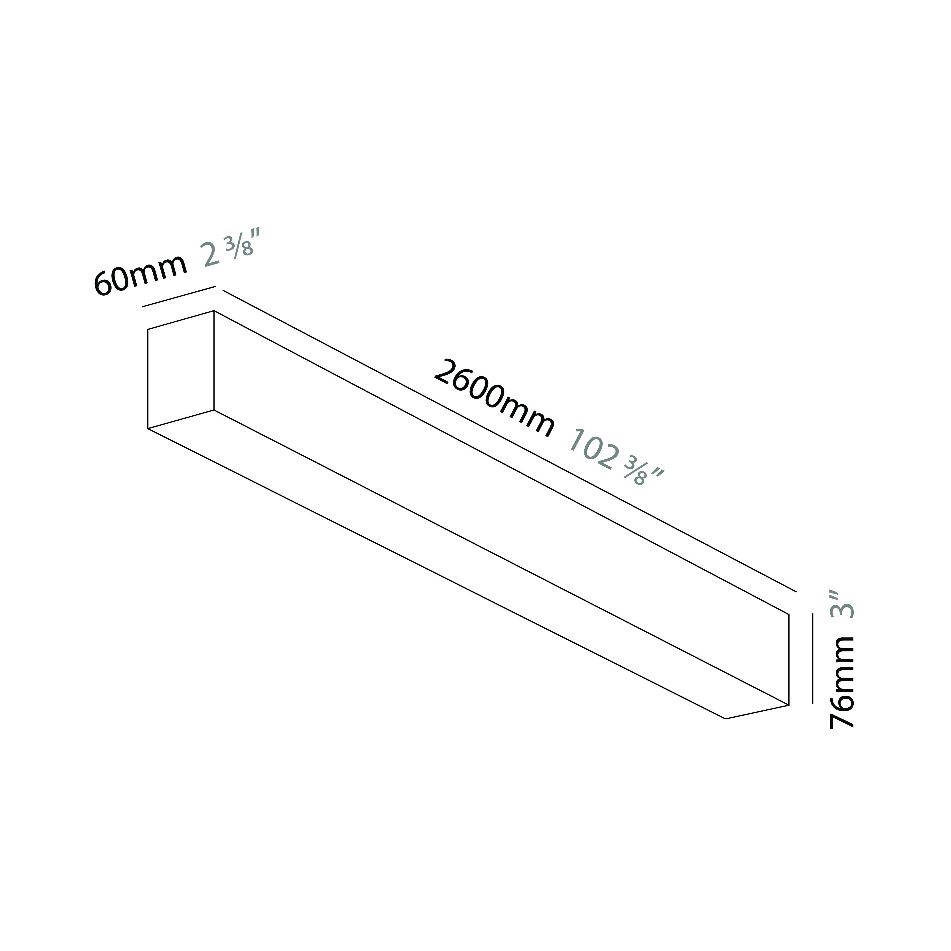 Slider by Prolicht – 102 3/8″ x 3″ Surface, Profile offers LED lighting solutions | Zaneen Architectural