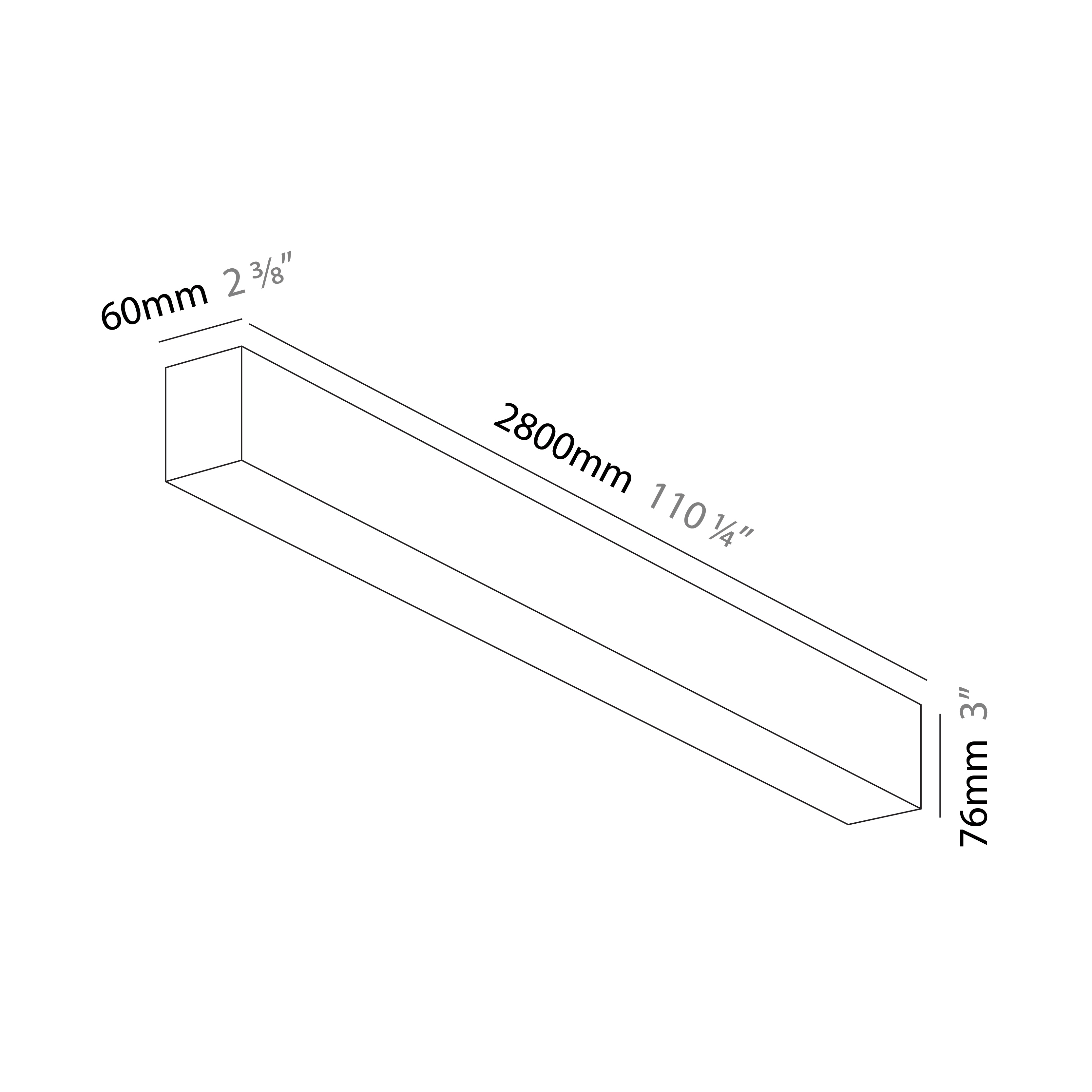 Slider by Prolicht – 110 1/4″ x 3″ Suspension, Profile offers LED lighting solutions | Zaneen Architectural