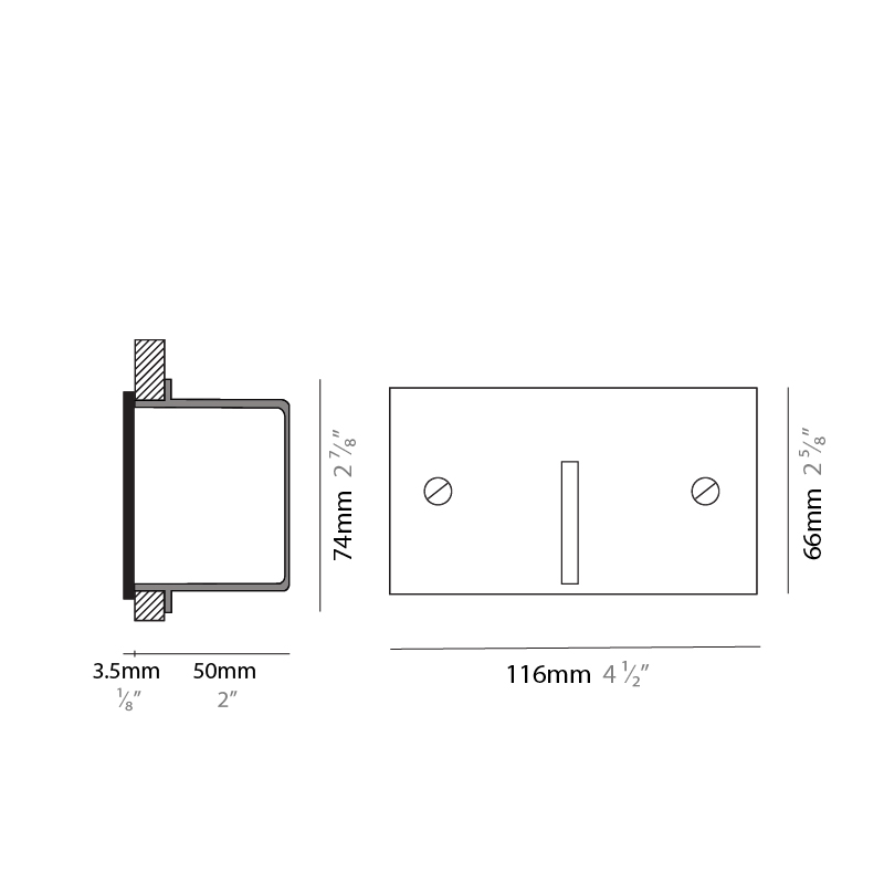 Small Blade by Side – 4 1/2″ Recessed, Step Light offers high performance and quality material | Zaneen Exterior