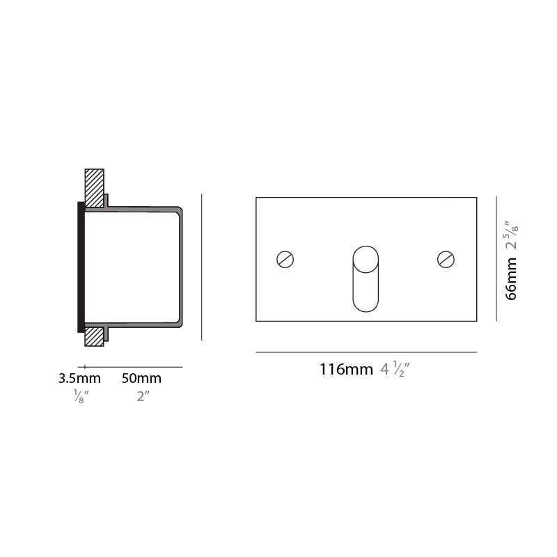 Small Blade by Side – 4 1/2″ Recessed, Step Light offers high performance and quality material | Zaneen Exterior