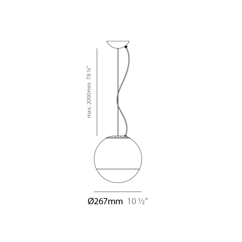 Smoke by Panzeri – 10 1/2″ x 10 1/2″ Suspension, Pendant offers quality European interior lighting design | Zaneen Design