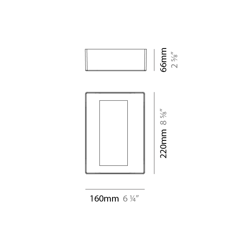 Solaris Residential by Side – 8 11/16″ x 6 5/16″ Post, Pedestrian Posts offers high performance and quality material | Zaneen Exterior / Line art