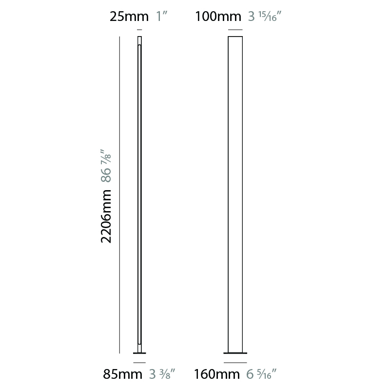Solido by Diamante – 6 5/16″ x 86 7/8″ Post, Pedestrian Posts offers high performance and quality material | Zaneen Exterior