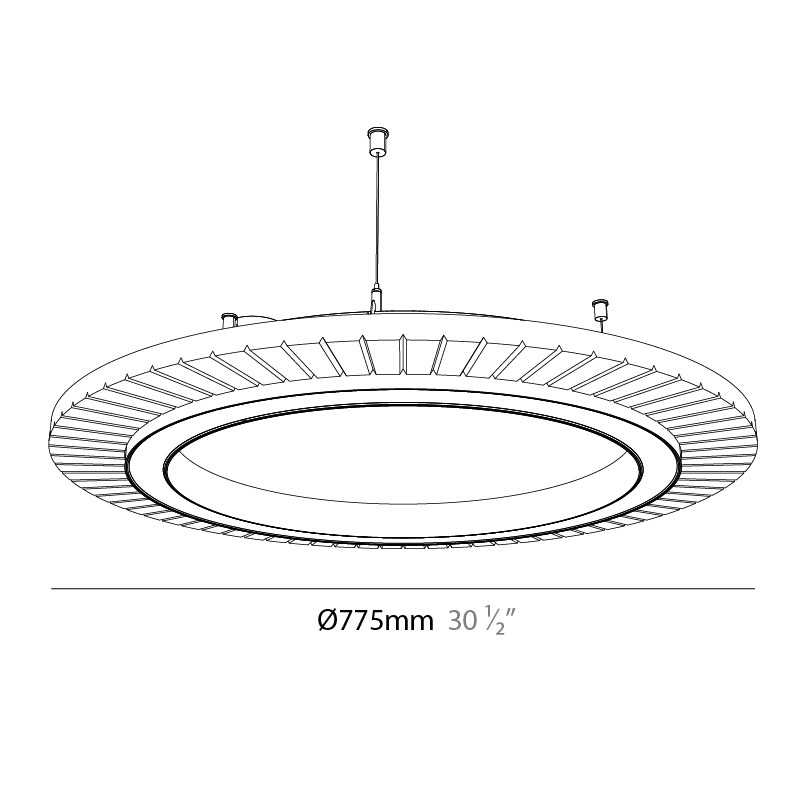 Soliss by Prolicht – 30 1/2″ x 3 5/16″ Suspension, Acoustic offers LED lighting solutions | Zaneen Architectural
