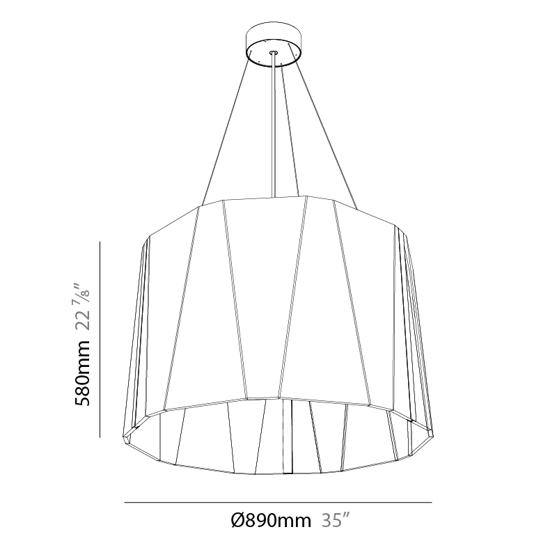 Sonahh by Prolicht – 35  1/16″ x 22 13/16″ Suspension, Acoustic offers LED lighting solutions | Zaneen Architectural / Line art