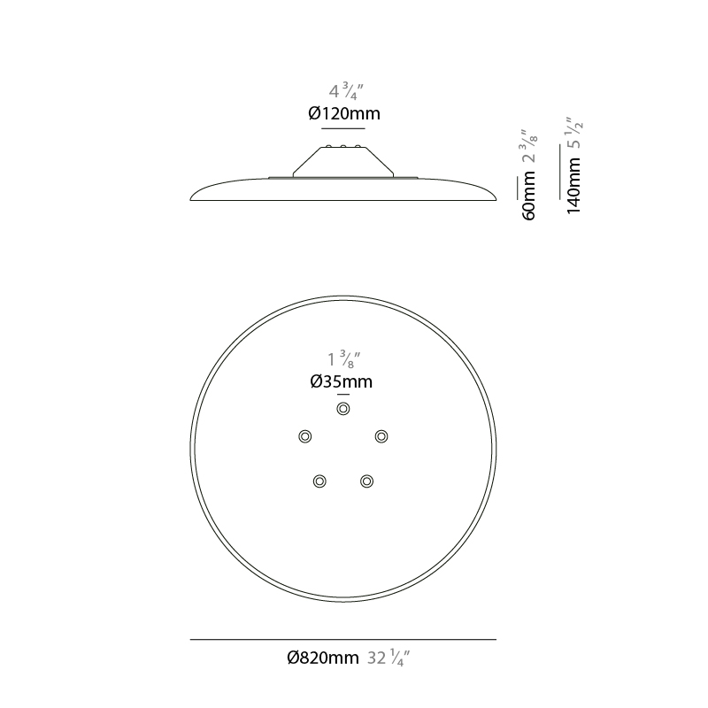 Sonora by Ole – 32 1/4″ x 5 1/2″ Surface, Acoustic offers quality European interior lighting design | Zaneen Design