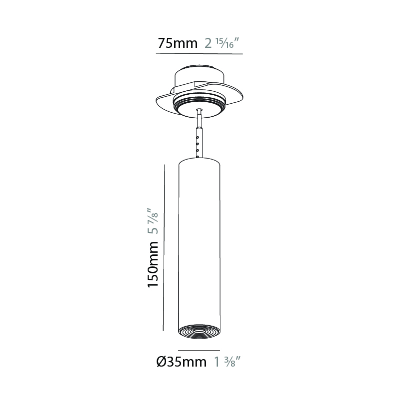 Studio Collection by Prolicht – 1 3/8″ x 5 7/8″ Suspension, Pendant offers LED lighting solutions | Zaneen Architectural
