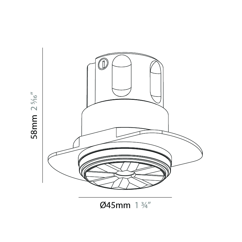Studio Collection by Prolicht – 1 1/2″ x 2 5/16″ Trimless, Downlight offers LED lighting solutions | Zaneen Architectural / Line art