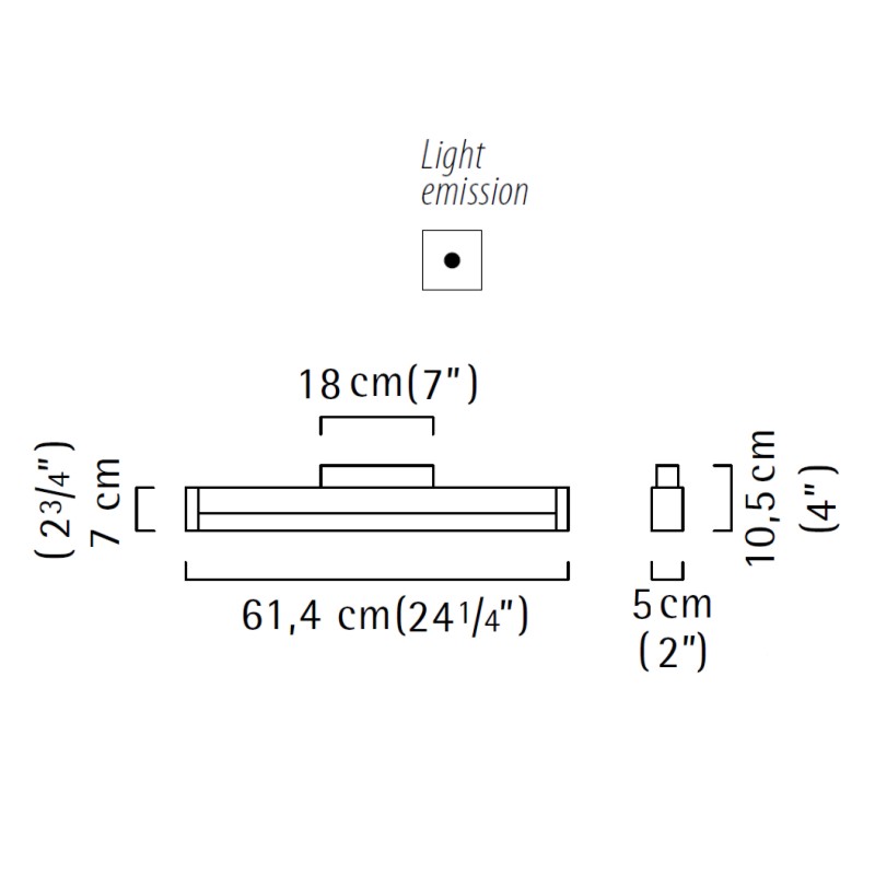 Style by  – 24 1/4″ Surface, Flush Mount offers quality European interior lighting design | Zaneen Design