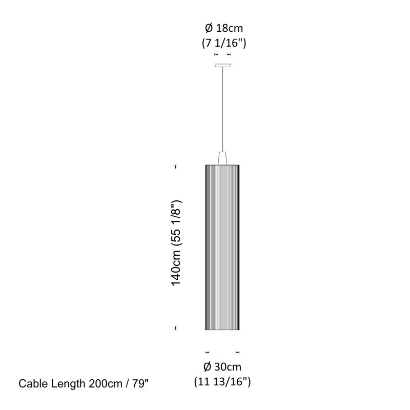 Swing by Fambuena – 11 13/16″ x 55 1/8″ Suspension, Pendant offers quality European interior lighting design | Zaneen Design