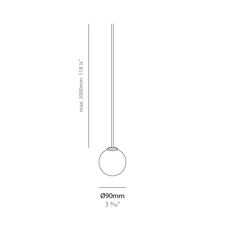 Symphony by Milan – 3 9/16″ x 3 9/16″ Suspension, Pendant offers quality European interior lighting design | Zaneen Design
