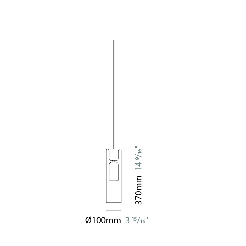 Tao by Cangini & Tucci – 3 15/16″ x 14 9/16″ Suspension, Modular offers quality European interior lighting design | Zaneen Design