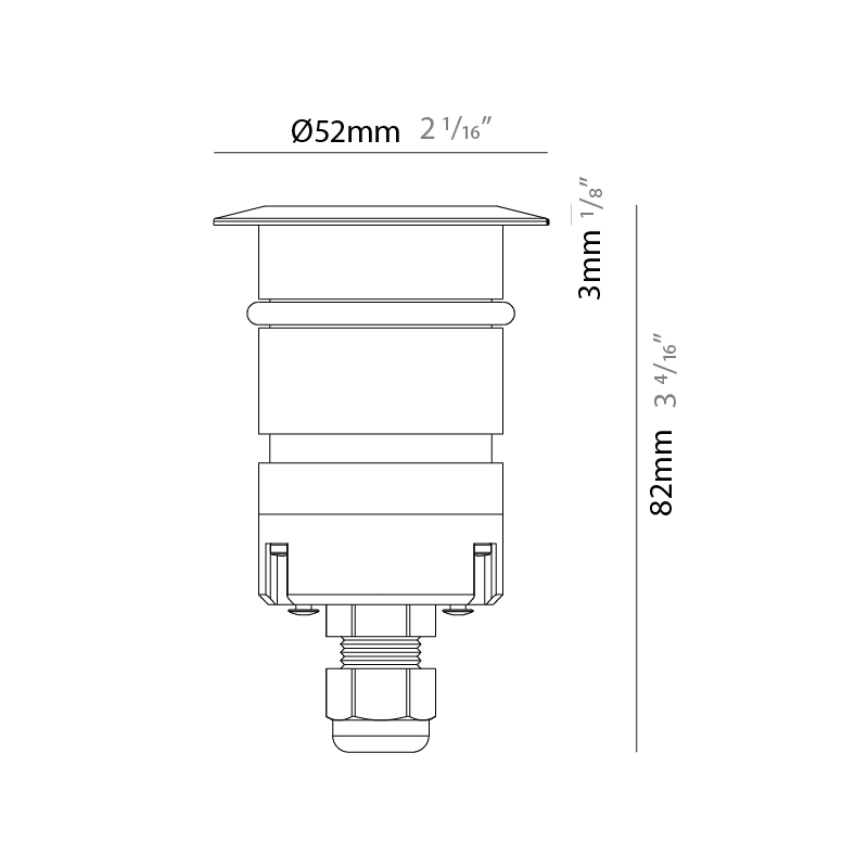 Terra by Zaneen – 2 1/16″ x 3 1/4″ Recessed, Uplight offers high performance and quality material | Zaneen Exterior / Line art