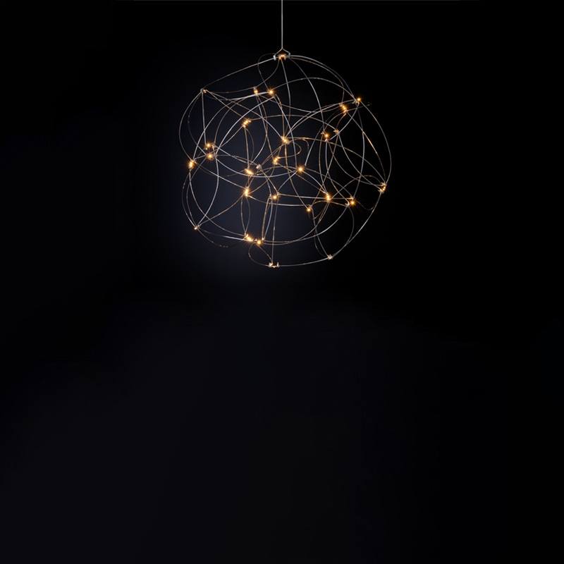 Tess Globe by Quasar – 15 3/4″ x 29 1/2″ Suspension, Ambient offers quality European interior lighting design | Zaneen Design