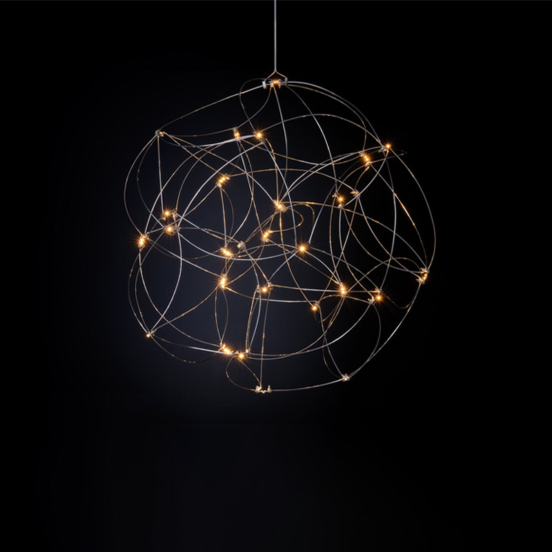 Tess Globe by Quasar – 31 1/2″ x 29 1/2″ Suspension, Ambient offers quality European interior lighting design | Zaneen Design