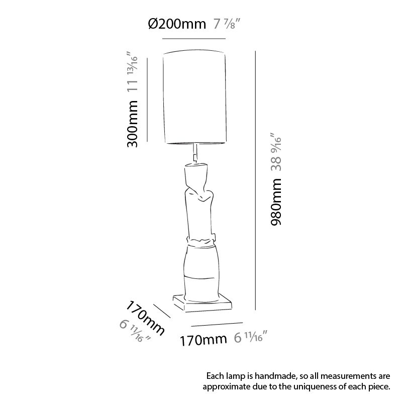 Treviso+Asiago by Jenna Basso Pietrobon – 7 7/8″6 11/16″ x 38 9/16″ Portable, Ambient offers quality European interior lighting design | Zaneen Design / Line art