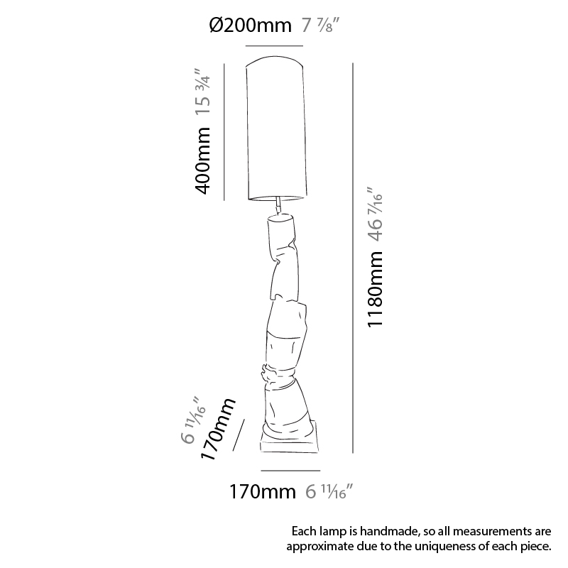 Treviso+Treviso+Asiago by Jenna Basso Pietrobon – 7 7/8″6 11/16″ x 46 7/16″ Portable, Ambient offers quality European interior lighting design | Zaneen Design / Line art