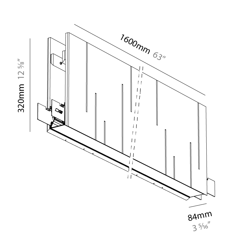 Unity by Prolicht – 47 1/4″ x 12 3/5″ Suspension, Acoustic offers LED lighting solutions | Zaneen Architectural