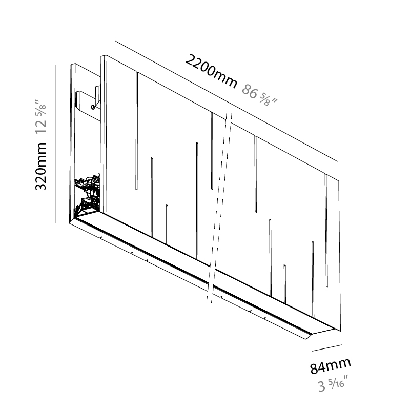 Unity by Prolicht – 86 3/5″ x 12 3/5″ Suspension, Acoustic offers LED lighting solutions | Zaneen Architectural