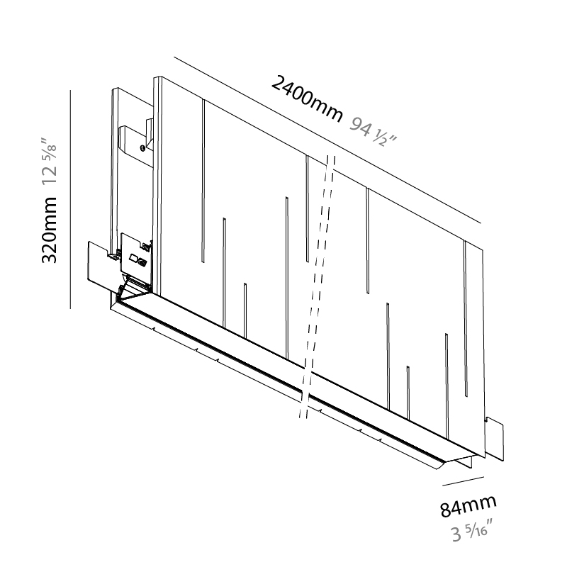 Unity by Prolicht – 94 1/2″ x 12 3/5″ Suspension, Acoustic offers LED lighting solutions | Zaneen Architectural