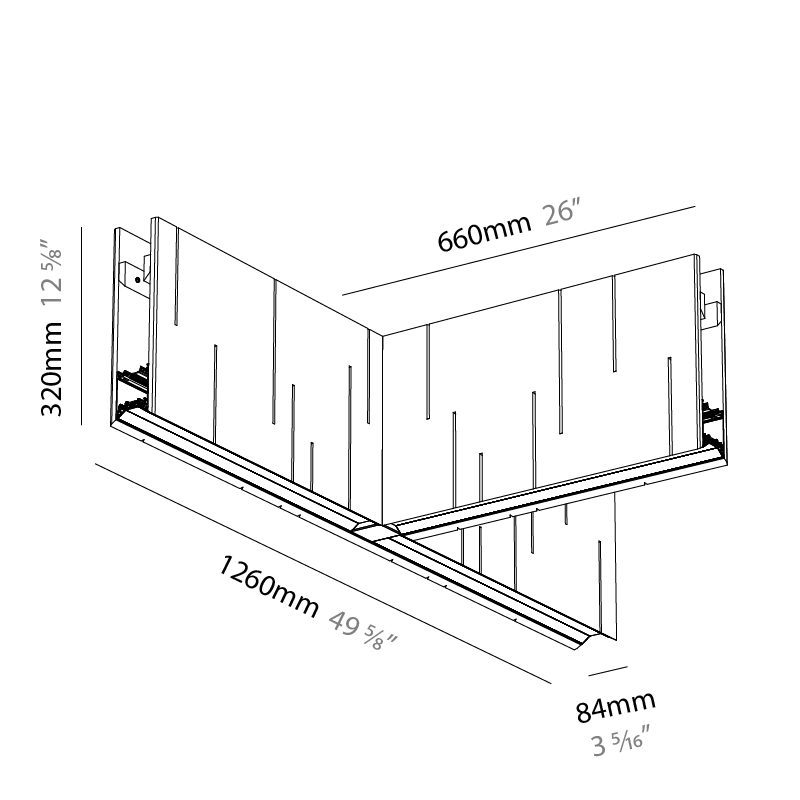 Unity by Prolicht – 49 3/5″ x 12 3/5″ Suspension, Acoustic offers LED lighting solutions | Zaneen Architectural