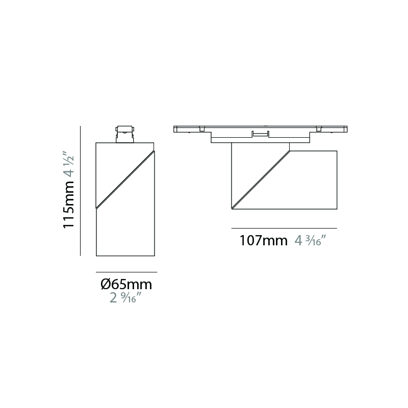 Viavai by Letroh – 2 9/16″ x 4 1/2″ Track, Spots offers LED lighting solutions | Zaneen Architectural