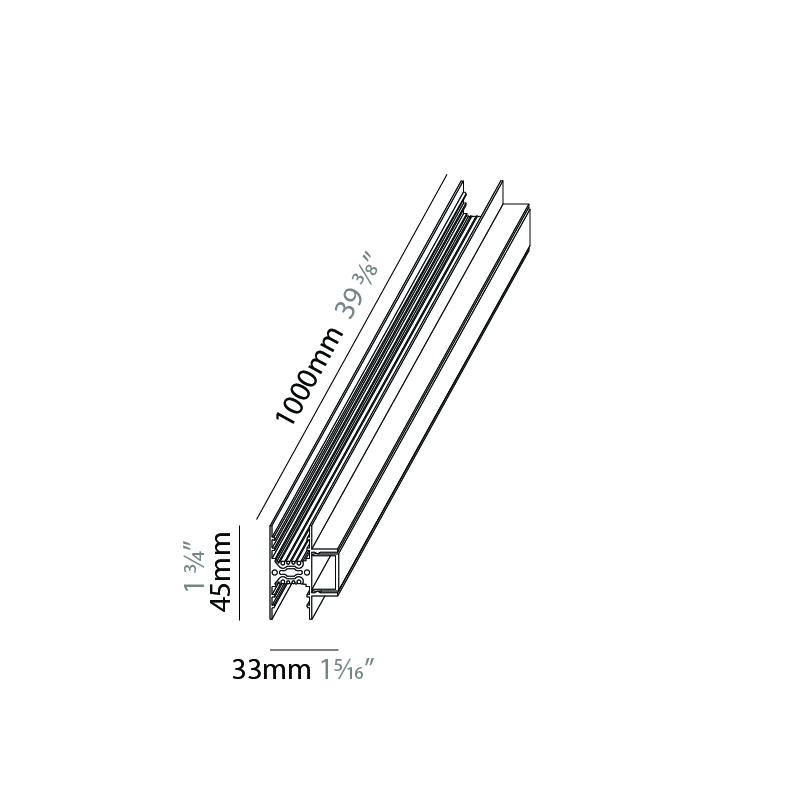 Viavai by Letroh – 39 3/8″ x 1 3/4″ Surface, Linear Profiles offers LED lighting solutions | Zaneen Architectural