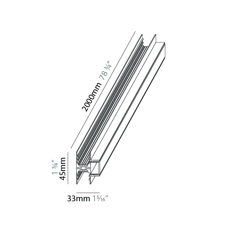 Viavai by Letroh – 78 3/4″ x 1 3/4″ Surface, Linear Profiles offers LED lighting solutions | Zaneen Architectural