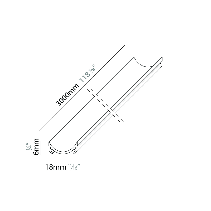 Viavai by Letroh – 1118 1/8″ x 1/4″ , Linear Profiles offers LED lighting solutions | Zaneen Architectural