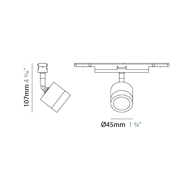 Viavai by Letroh – 1 3/4″ x 4 3/16″ Track, Spots offers LED lighting solutions | Zaneen Architectural