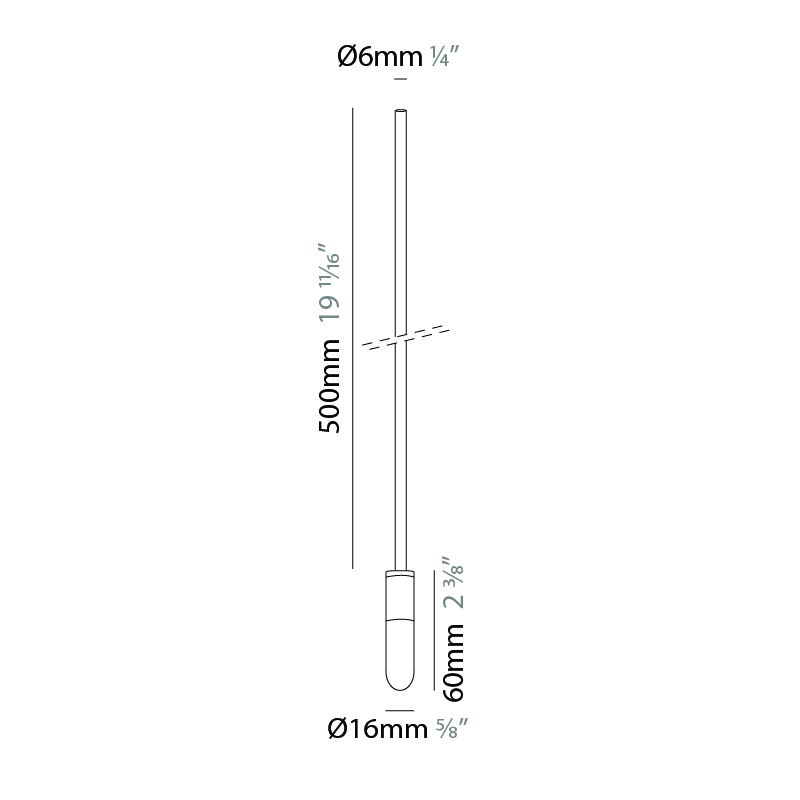 Vieni Giu by Knikerboker – 1/4″ x 19 11/16″ Suspension, Pendant offers quality European interior lighting design | Zaneen Design