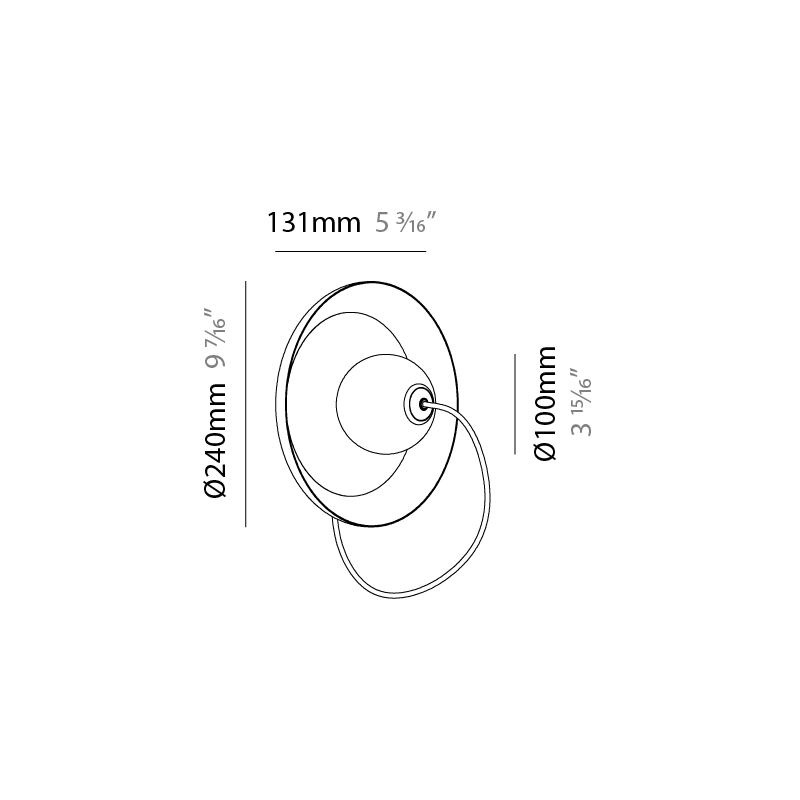 Wire by Milan – 9 7/16″ x 9 7/16″ Surface, Wall Surface offers quality European interior lighting design | Zaneen Design