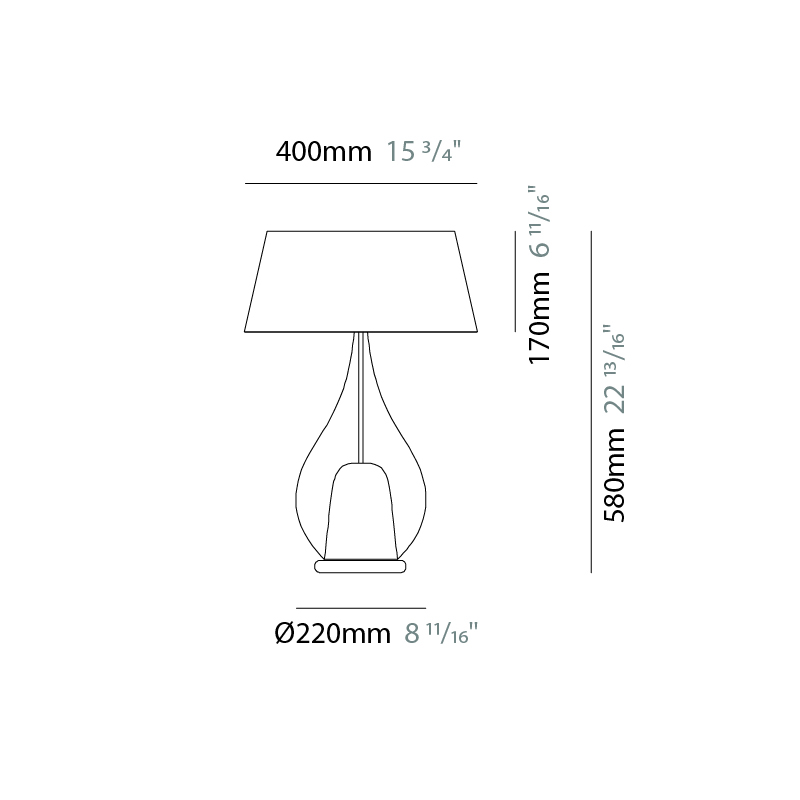 Zoe by Cangini & Tucci – 15 3/4″ x 22 13/16″ Portable, Ambient offers quality European interior lighting design | Zaneen Design