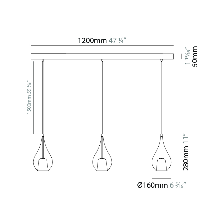 Zoe by Cangini & Tucci – 39 3/8″ x 11″ Suspension, Pendant offers quality European interior lighting design | Zaneen Design / Line art