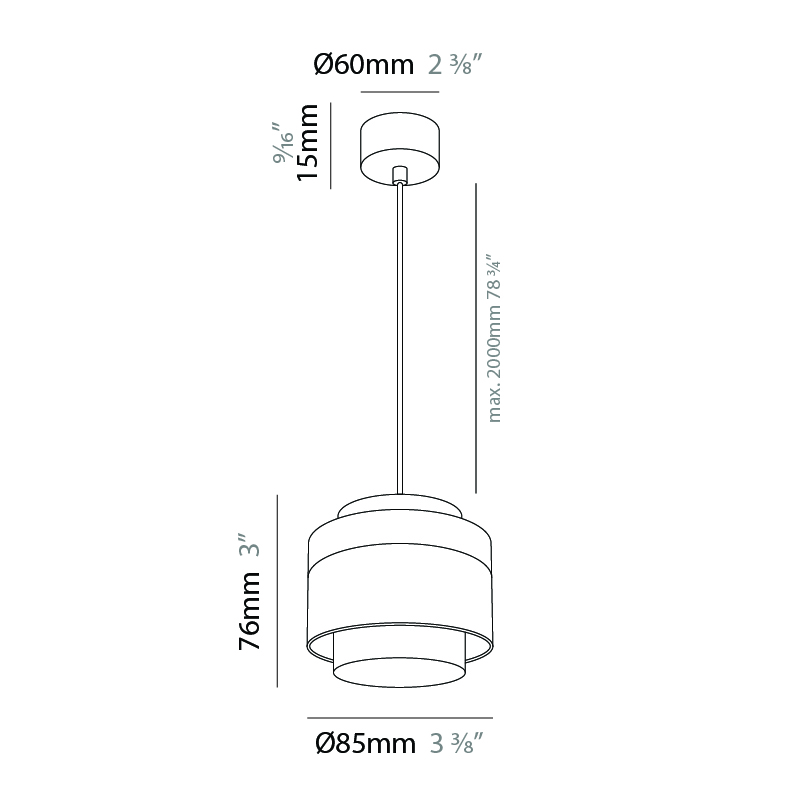 Zoom by Letroh – 3 3/8″ x 3″ Suspension, Pendant offers LED lighting solutions | Zaneen Architectural / Line art