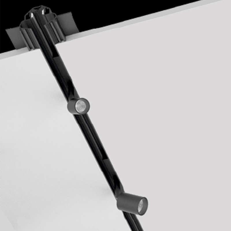 Clicktrack by Prolicht - Linear profile lighting system with spot components for lighting retail, hotels or public buildings