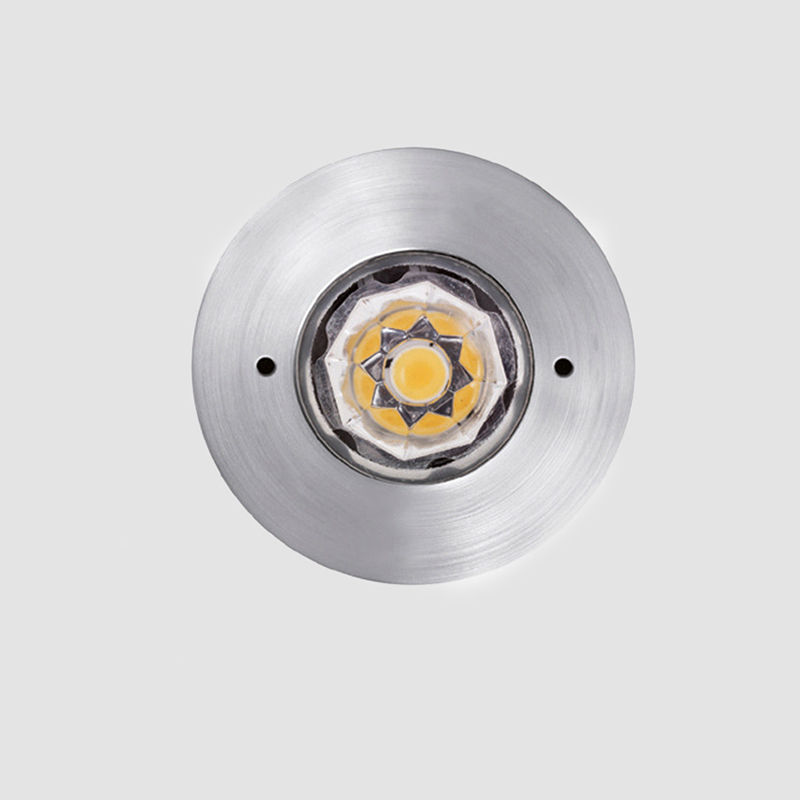 Eyes by Side - Circle exterior recessed light for handrail