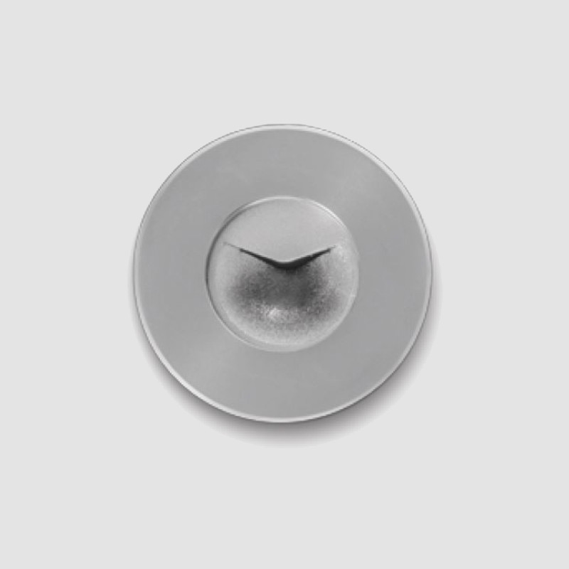 Micro by Platek - Exterior recessed LED lights made of natural anodized aluminum