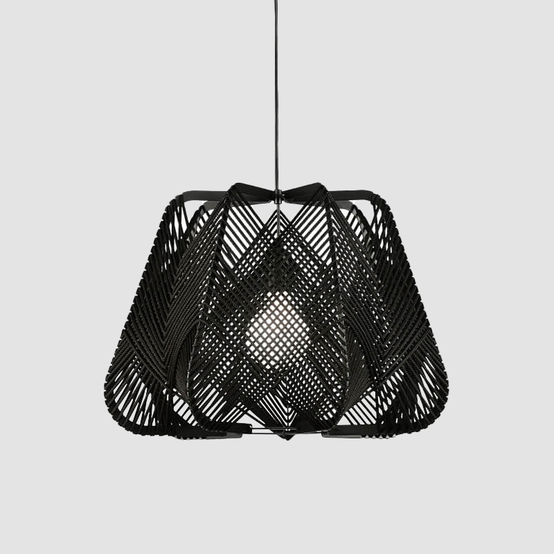 Onna by Ole! Lighting-Luminaire made from hand-braided cords that are intertwined