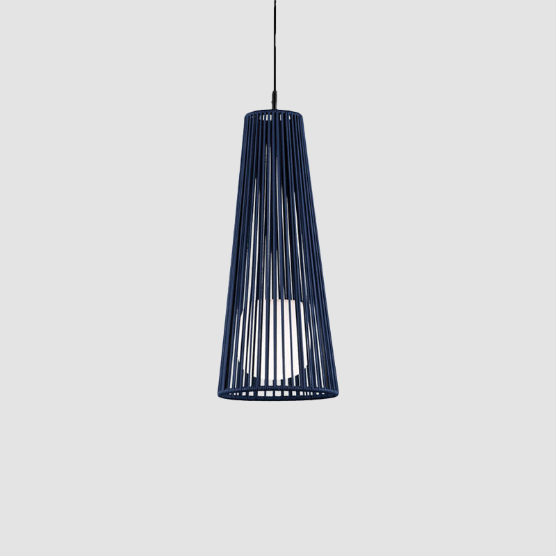 Savina by Ole - Suspended design light fixture on a conical metal structure