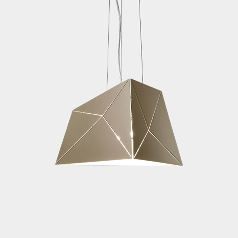 Slide by Ole - Geometric lamp with laser cut slits in the lampshade to compliment contemporary interiors
