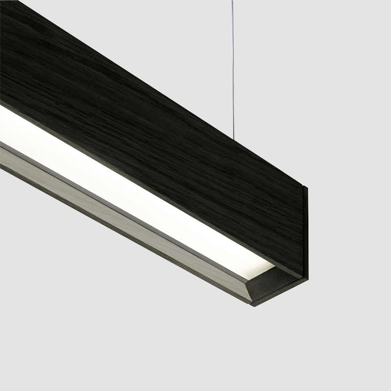 Square by Tunto- Linear suspension light, features micro prism opal diffuser